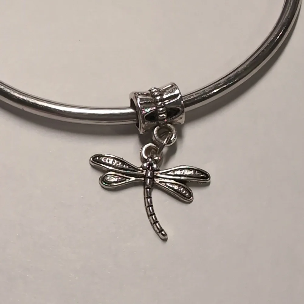 Silver Dragonfly Charm‎ for Pandora Style Bracelet